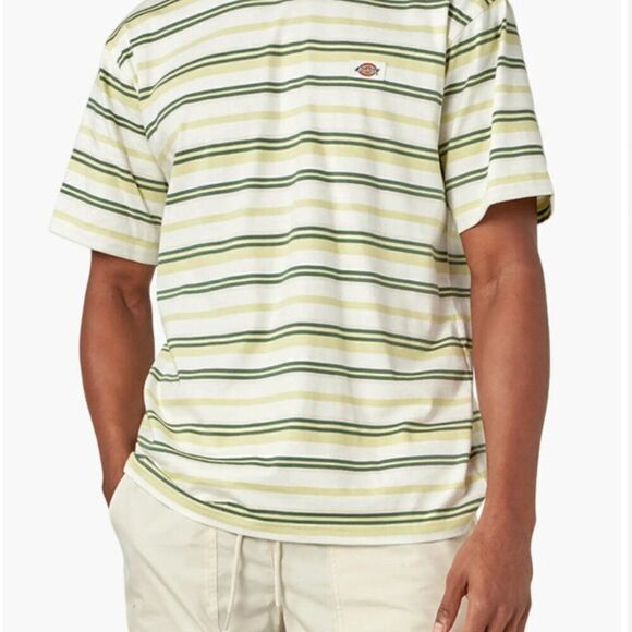 Dickies from Madewell Glade Spring Stripe Cotton T-Shirt NWT size large - Picture 2 of 8